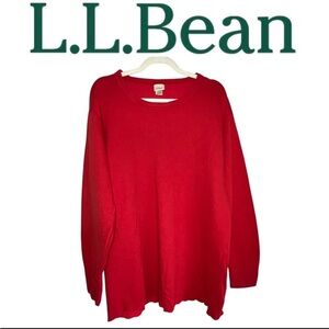 LL Bean Men's Two-Layer River Driver's Shirt Cotton/Wool Red Size XL Tall